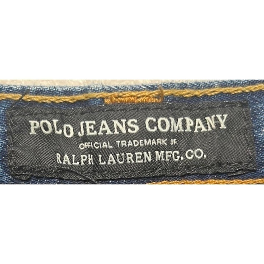 Vintage Mens SZ 32 Polo Ralph Lauren Carpenter Denim Shorts Y2k Baggy Jorts-1232 - Picture 4 of 8